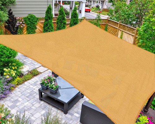 Sun shade sail rectangle - rectangle, 8'