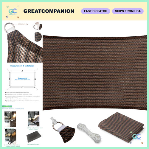 Rectangular sun shade sail - sun,