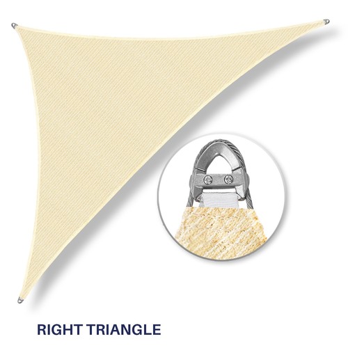 Beige right triangle 22ft - triangle, 16-22ft