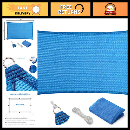 Rectangular blue sun - 13',